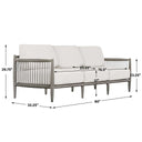 Borneo - Outdoor Sofa - Brown / Oyster White