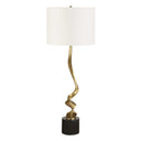 Spiraling - Cordless Brass Buffet Lamp - Black / Gold - Uttermost - Table Lamps - Elite Enclave Home