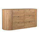 Theo - 6 Drawer Dresser - Light Brown - Moe's Home Collection - Dressers - Elite Enclave Home