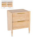 Oakwood - Night Stand - White Oak - Meridian Furniture - Accent Nightstands - Elite Enclave Home