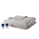 Microplush - Queen Heated Blanket With Wifi Technology - Gray