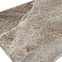Adler - Outdoor Concrete Accent Table - Brown/Ivory