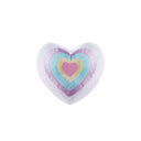 Tessa - 3 Piece Twin Tassel Comforter Set With Heart Shaped Throw Pillow - Lavender