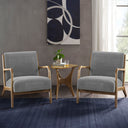 Novak - Mid - Century Modern Accent Armchair (Set of 2) - Gray - INK+IVY - Chair Sets - Elite Enclave Home