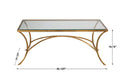 Alayna - Coffee Table - Gold