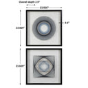 String Duet - Geometric Art (Set of 2) - Black