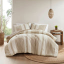 Mesa - 3 Piece King/California King Comforter Set - Tan