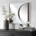 New Moon - Mirrored Wall Decor - White