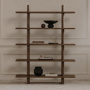 Casey - Large Standard Bookcase - Dark Brown - Moe's Home Collection - Standard Bookcases - Elite Enclave Home