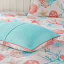 Pebble Beach - California King 7 Piece Comforter Set - Coral