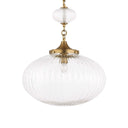 Bellaire - 1 Light Glass Shade Pendant - Gold - Uttermost - Pendant Lighting- Elite Enclave Home