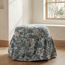 Heidi - Storage Ottoman Tapestry - Blue / Gray - Moe's Home Collection - Storage Ottomans - Elite Enclave Home