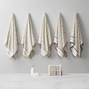 Serene - Jacquard 6 Piece Towel Set - Purple - Madison Park - Towel Sets - Elite Enclave Home