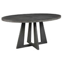 Pulsar - Round Walnut Dining Table - Gray