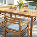 Dining Chair With Metal Supports - Light Wood