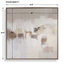Daybreak - Framed Abstract Art - Black / Blue / Brown / Orange / White / Woodtone / Yellow