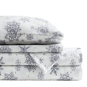 Micro Fleece - Sheet Set - Gray Snowflake