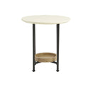 Beaumont - End Table - White / Natural - Madison Park - End Tables - Elite Enclave Home