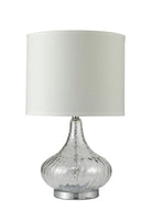Clear Textured Glass Table Lamp - Clear