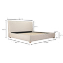 Luzon - King Bed - Wheat - Moe's Home Collection - Upholstered Beds - Elite Enclave Home