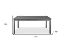 Aluminum Extendable Outdoor Dining Table - Gray