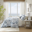 Fashion - King 100% Sateen Duvet Cover Set - Navy / Blue - Harbor House - Duvet Covers & Shams - Elite Enclave Home