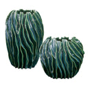 Veridian Ridge - Indoor - Outdoor Vases (Set of 2) - Green - Uttermost - Vases & Jars - Elite Enclave Home
