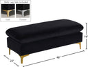 Naomi - Ottoman - Meridian Furniture - Bench Ottomans - Elite Enclave Home