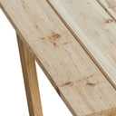 37" Solid Wood Outdoor Coffee Table - Natural