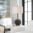 Arnav - Textured Lamp - Black