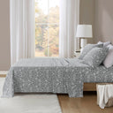 Cozy Cotton Flannel - Twin Printed Sheet Set - Sage Winter Fauna