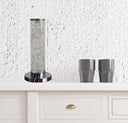 Metal Column LED Rope Table Lamp With Clear - Silver