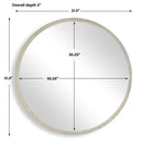 Break The Ice - Round Mirror - Gold