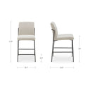 Danny - Counter Stool - Ivory / Beige - Moe's Home Collection - Bar Height (28" - 30") - Elite Enclave Home