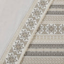 Cozy Cotton Flannel - Printed Queen Sheet Set - Gray / Taupe Nordic