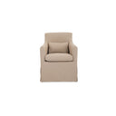 Lydia - Outdoor Slipcover Dining Chair - Light Brown - Moe's Home Collection - Dining Chairs - Elite Enclave Home