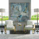 Meditation - Modern Art - Blue