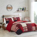 Sunset - King Oversized Coverlet Mini Set - Red