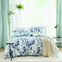Gabby - King/California King Reversible Floral Botanical Seersucker Comforter Set - Navy/Blue - Super Listing - Comforters & Sets - Elite Enclave Home