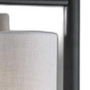 Metal Novelty Table Lamp With White Empire Shade - Gray - HomeRoots - Table Lamps - Elite Enclave Home