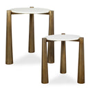 Claridge - Marble Nesting Tables (Set of 2) - White - Uttermost - Nesting Tables - Elite Enclave Home