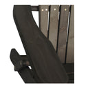Solid Wood Outdoor Adirondack Chair - Dark Brown And Natural Wood