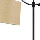 Adjustable Traditional Shaped Floor Lamp With Tan Square Shade - Bronze - HomeRoots - Floor Lamps - Elite Enclave Home