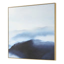 Cold Shoulder - Hand Painted Landscape Art - Black / Blue / Gray / White / Woodtone - Uttermost - Canvas Art - Elite Enclave Home