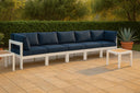 Nizuc - Outdoor Patio 6 Seat Modular Sofa With White Frame - Meridian Furniture - Stationary Sectionals- Elite Enclave Home