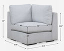 Refuge - Cloud Blue Corner Sofa