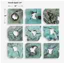 Bahati - Wood Wall Decor (Set of 9) - Blue