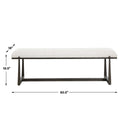 Midas - Long Bench - Black / White