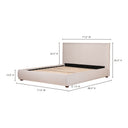 Luzon - Queen Bed - Light Gray - Moe's Home Collection - Upholstered Beds - Elite Enclave Home