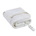 Fleece to Sherpa - Heated Throw Extra Comfort - Ivory - Serta - Heated Throws - Elite Enclave Home